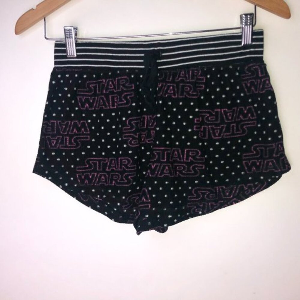 Lucasfilms Star Wars Black Purple Pajama‎ Shorts Sleepwear Women's Small
